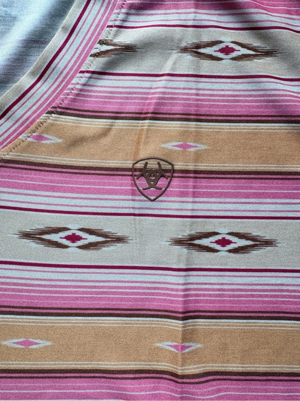 Ariat Tek Laguna V-Neck Aztec Design Pink Paradise Serape XL - Picture 3 of 8